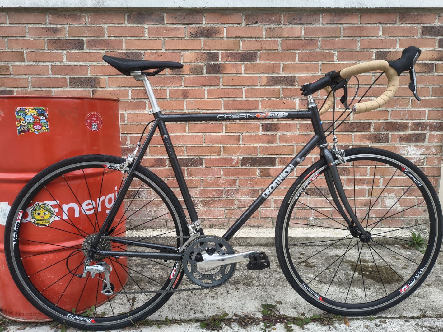 Vélo de route vintage Décathlon Cobra 520 modernisé et révisé