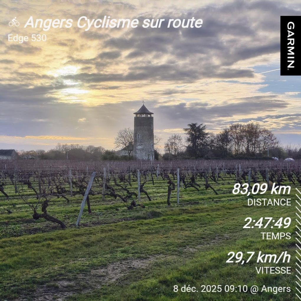 Parcours route à Chanzeaux (49) avec Le Bon Vélo