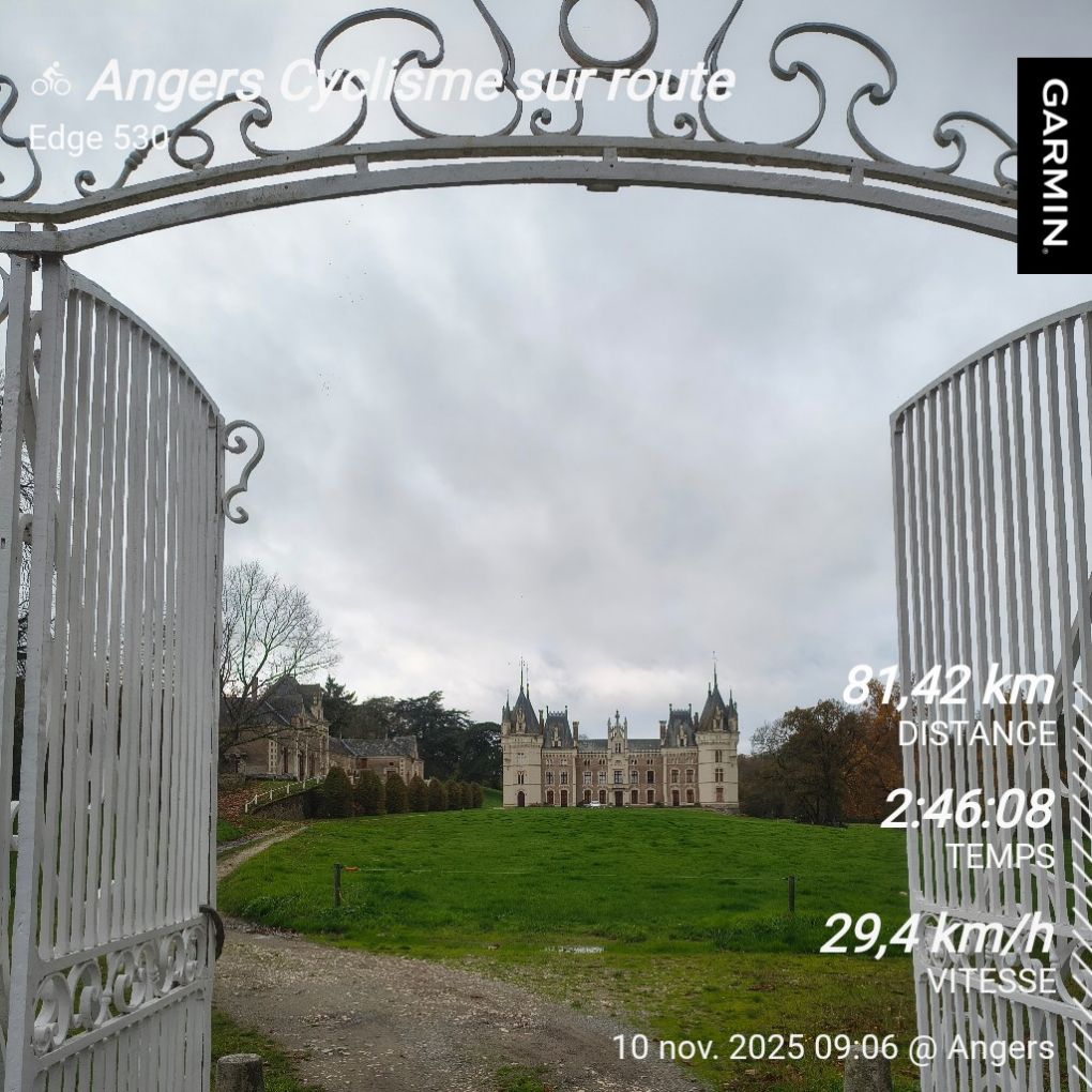 Parcours route à Chanzeaux (49) avec Le Bon Vélo
