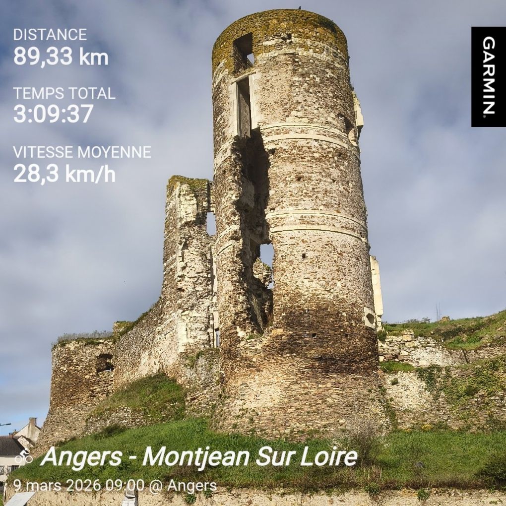 Parcours route à Montjean-sur-Loire (49) avec Le Bon Vélo